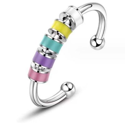 Anxiety Ring -bunte Steine- - Skillworld