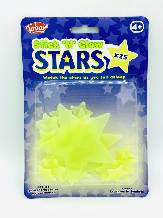 Glow in the Dark Sterne 24 Stück - Skillworld